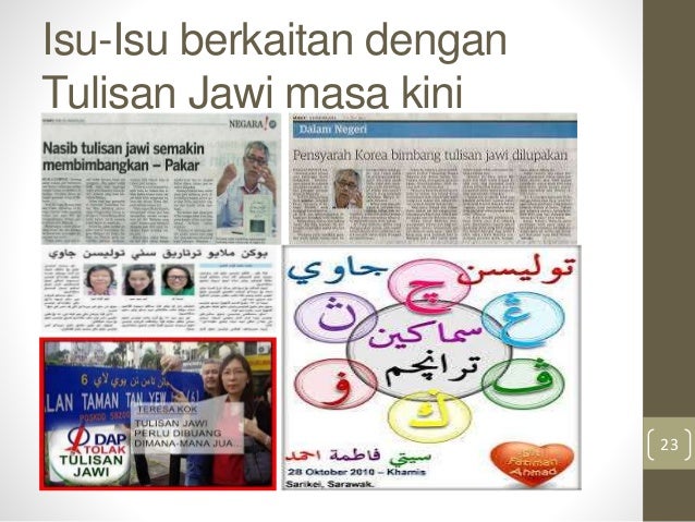 Sesi Pertama: Pengenalan Tulisan Jawi di Malaysia