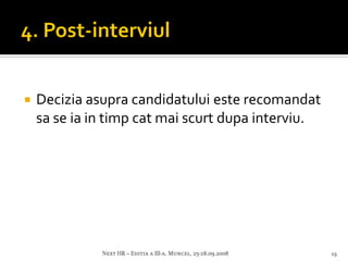 Next HR - Interviul