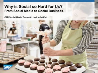Why is Social so Hard for Us?
From Social Media to Social Business
OMI Social Media Summit London 24-Feb

Todd Wilms
Sr Director, Social Media
 