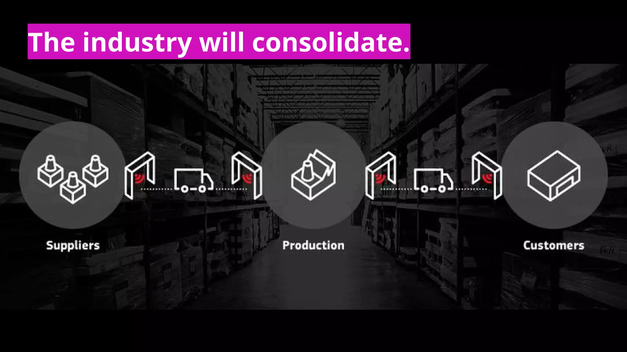 The industry will consolidate.
 
