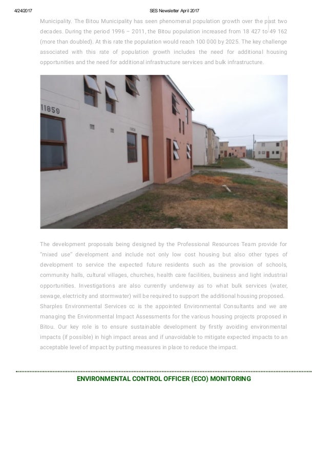 Sharples Environmental Services April 17 Newsletter