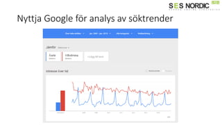 Nyttja Google för analys av söktrender
 