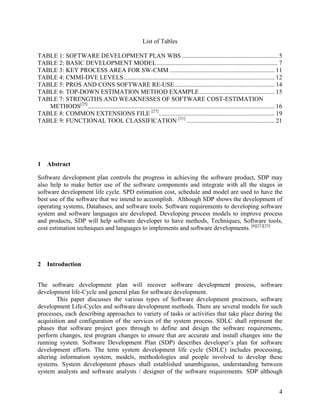 Software Development Plan | PDF