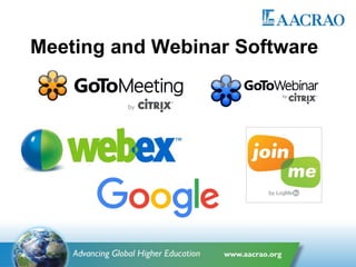Meeting and Webinar Software
 