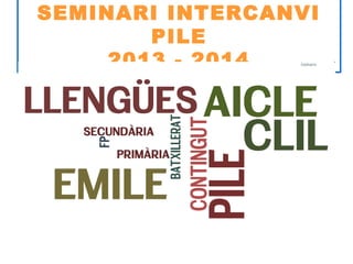 SEMINARI INTERCANVI
PILE
2013 - 2014

Neus Lorenzo

 