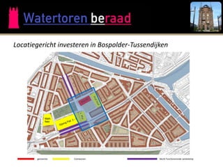 Locatiegericht investeren in Bospolder-Tussendijken




            Math.
            flats




       gemeente     Comwonen                    Slecht functionerende winkelstrip
 