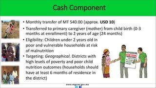 Mozambique’s ‘Cash & Care’ Child Grant