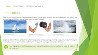 TEMA1: ESTRUCTURES I ESFOR?OS MEC?NICS
1.- FORCES.
 