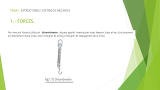 TEMA1: ESTRUCTURES I ESFOR?OS MEC?NICS
1.- FORCES.
 