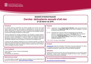 Sessió d'investigació "Cercles: delinqüents sexuals d’alt risc ". (27.02.18) 