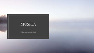 MÚSICA
Educació musical 6è
 