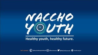 @nacchonews @NACCHOAustraliaLet’s connect @NacchoAboriginalHealth naccho.org.au
 