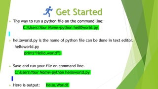 Python Introduction | PPT