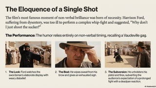 How "Raiders of the Lost Ark" and "Ordinary People" Employ Non-Verbal Acting