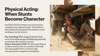 How "Raiders of the Lost Ark" and "Ordinary People" Employ Non-Verbal Acting