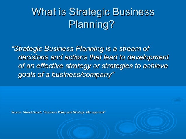 Effective business planning session