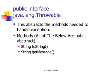 exception handling in java | PPT
