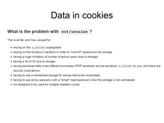 Data in cookies
 