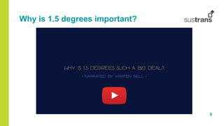8
Why is 1.5 degrees important?
 
