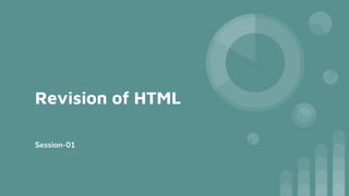 Revision of HTML
Session-01
 