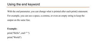 python loops and conditional statements with examples | PPTX