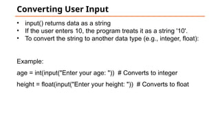 python loops and conditional statements with examples | PPTX