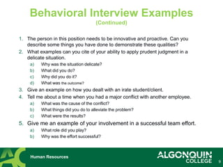Tips for Successful Job Interviewing: Interview Questions | PDF