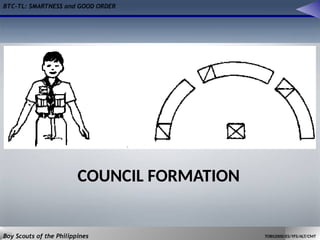 BTC-TL: SMARTNESS and GOOD ORDER
Boy Scouts of the Philippines TOBS2000/ES/YFS/ALT/CMT
COUNCIL FORMATION
 