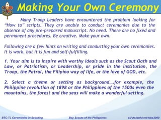 Session-23-Ceremonies-in-Scouting_Boy Scouts of the Philippines | PPT