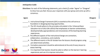 Ifd Framework Session-3-The-Instuctional-Design-Framework-IDF-of-the-Revised-K-12 ...