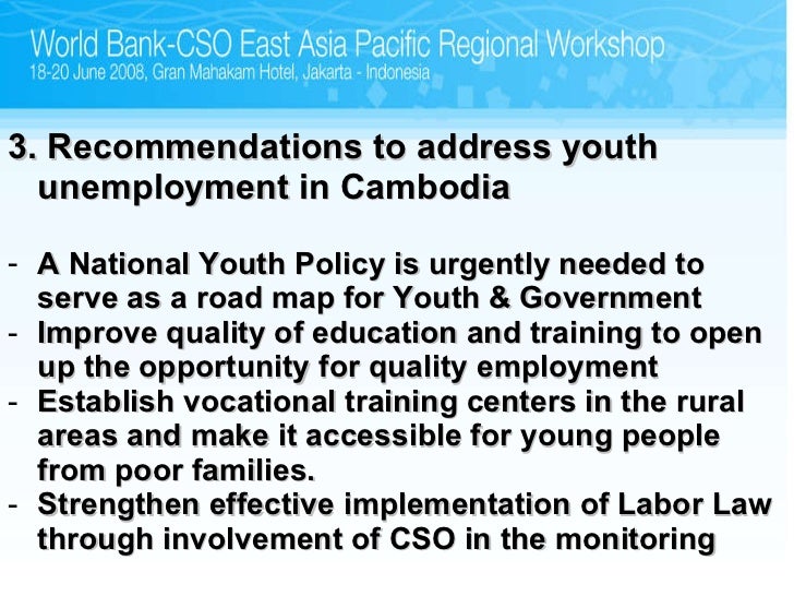 Session 4 Youth Unemployment Cambodia Presentation