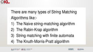 navibase string matching algorithm with example | PPTX
