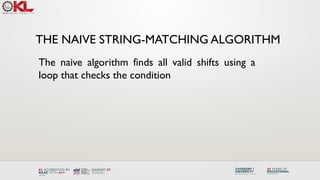 navibase string matching algorithm with example | PPTX