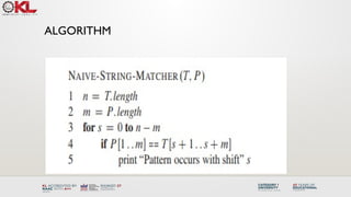 navibase string matching algorithm with example | PPTX