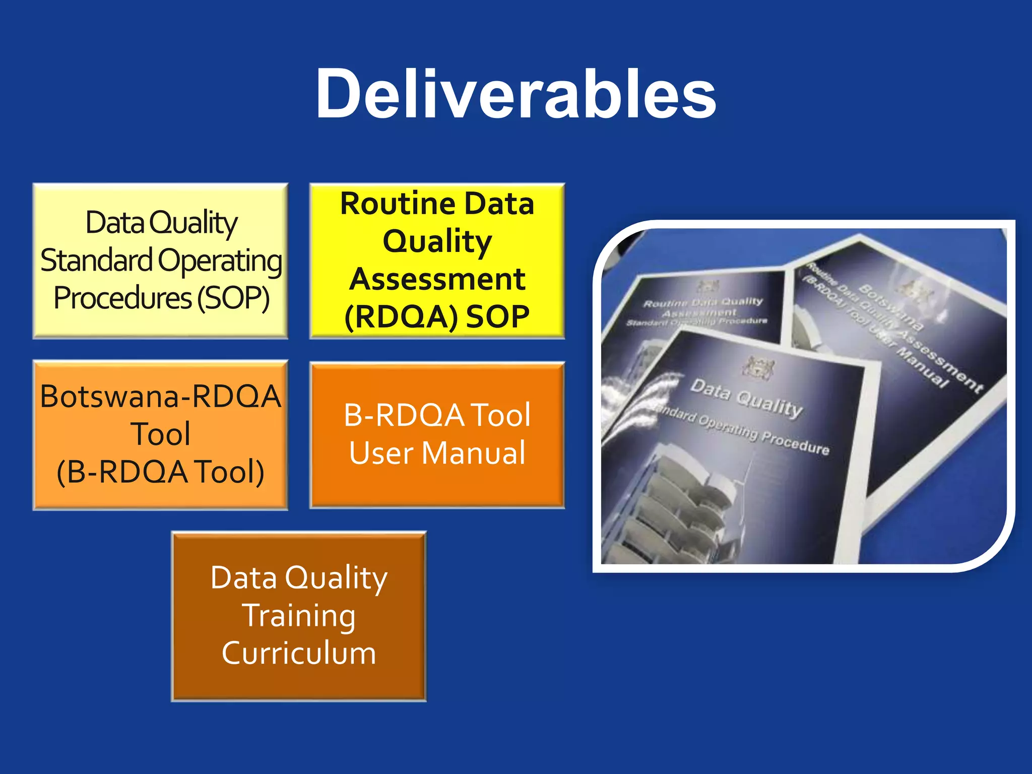 B-RDQA Tool Consultative
Workshop
April 2012
 