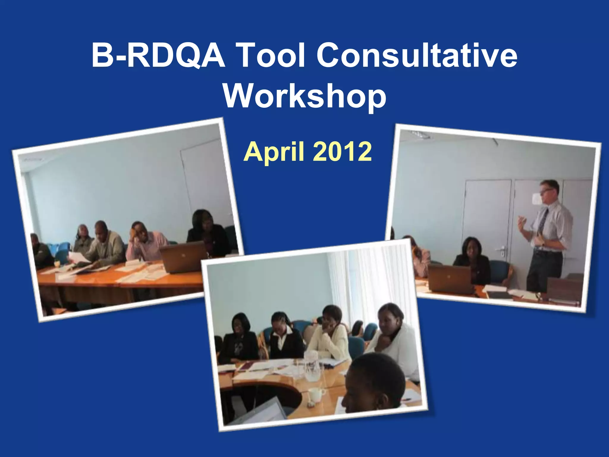 SOP Consultative Workshops
June 2012
 