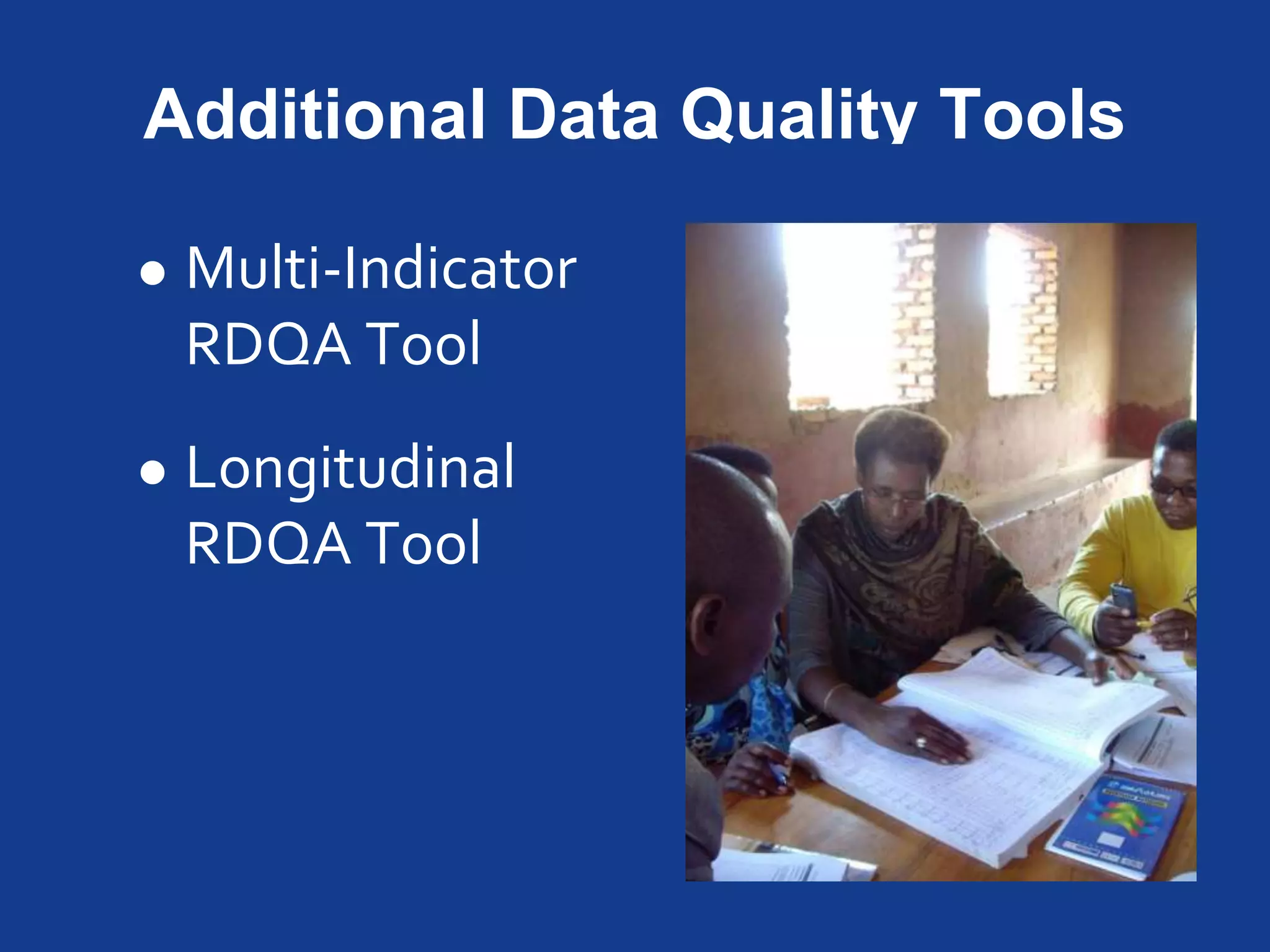 Applications of DQA/RDQA
 