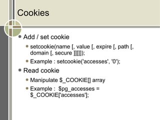 Session Management & Cookies In Php | ODP | Web Development | Internet