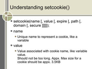 Session Management & Cookies In Php | ODP