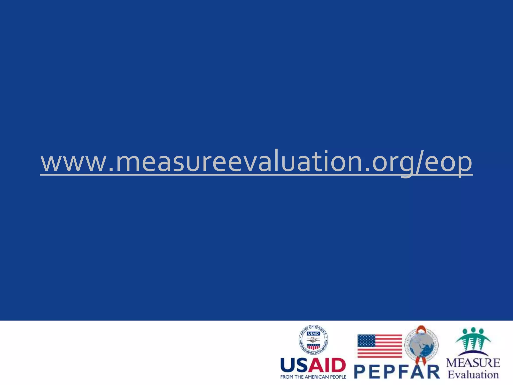 www.measureevaluation.org/eop
 