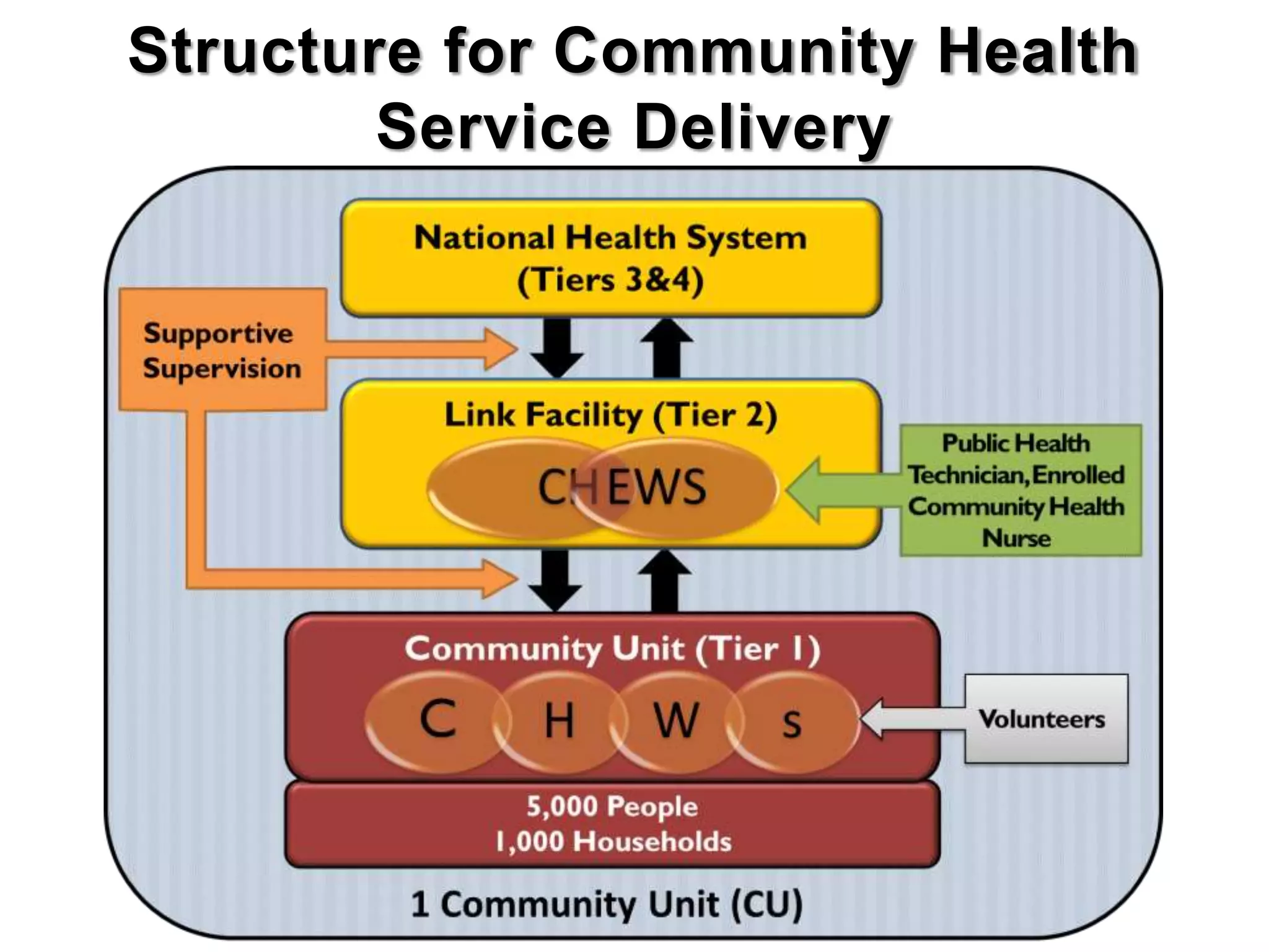 Structure for Community Health
Service Delivery
 