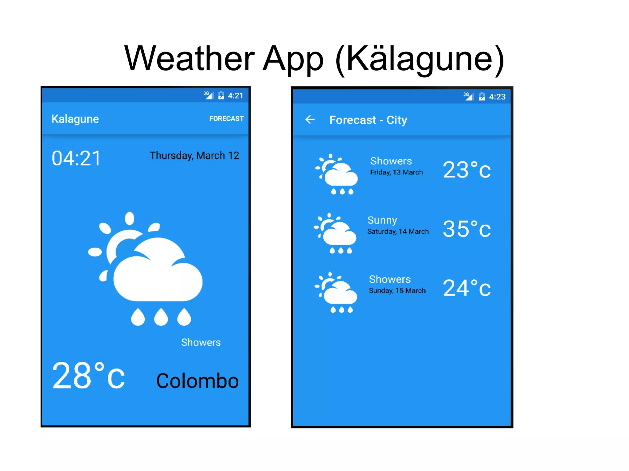 Weather App (Kälagune)
 