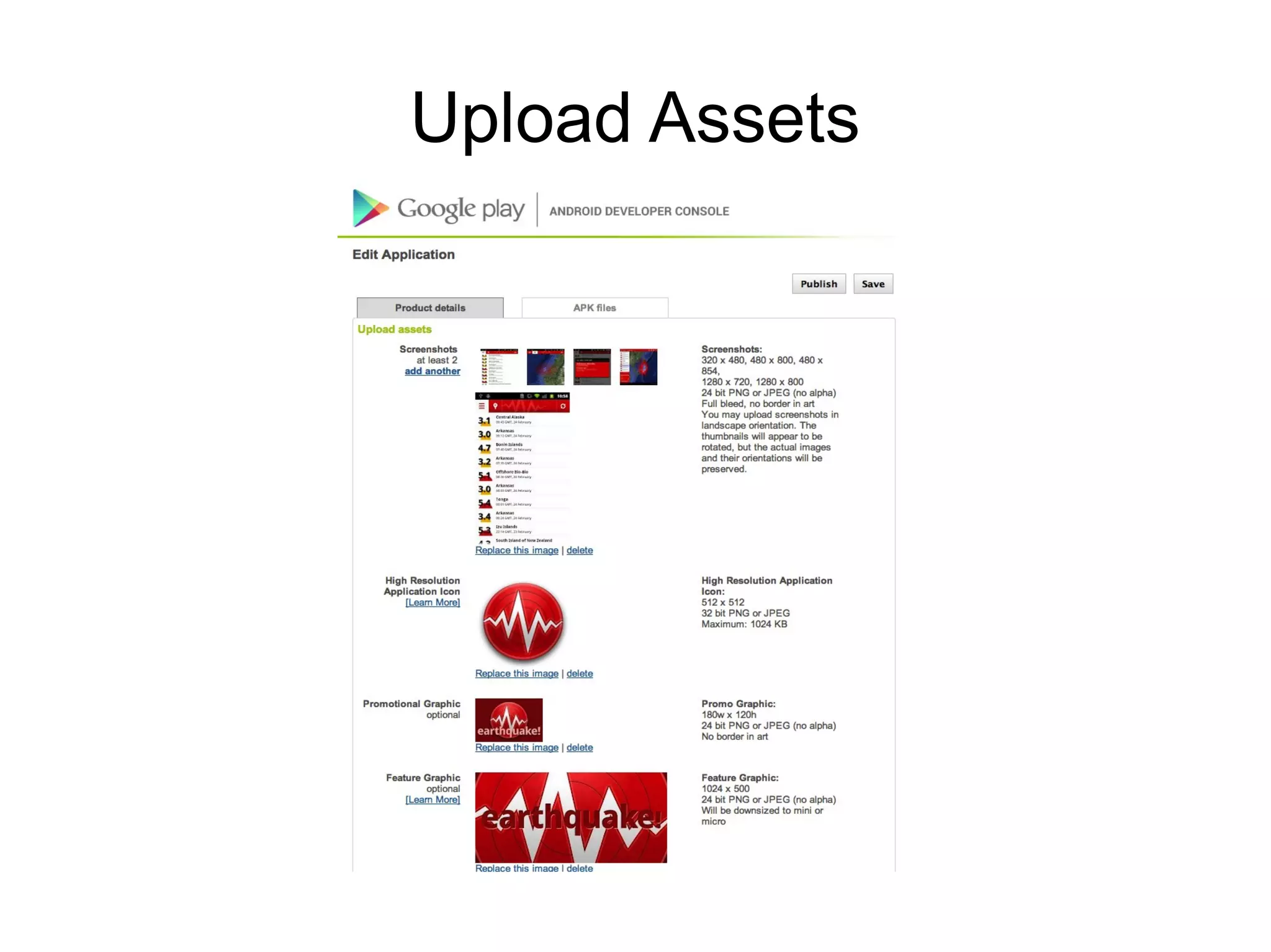 Upload Assets
 