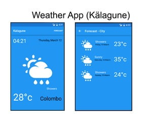Weather App (Kälagune)
 
