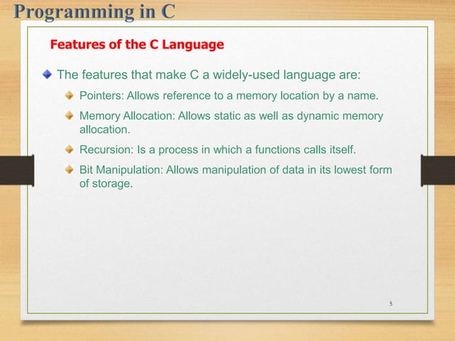 C Programming ppt for beginners . Introduction | PPT