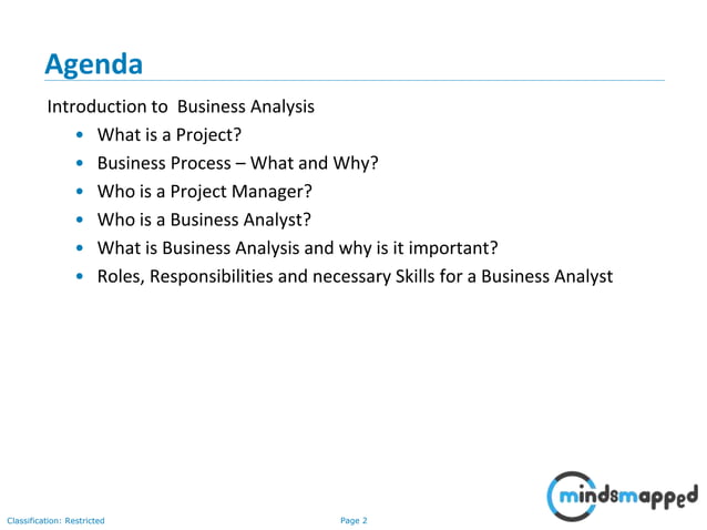 Introduction to Business Analysis | PPT