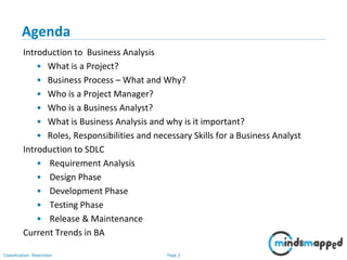Introduction to Business Analysis | PPSX