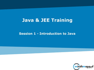 Page 0Classification: Restricted
Java & JEE Training
Session 1 - Introduction to Java
 