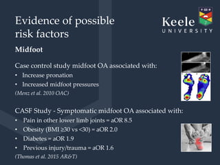 Osteoarthritis of the Foot and Ankle | PPTX