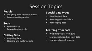 Session 01 designing and scoping a data science project | PPT
